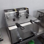 Ex Demo Buffalo GH125 Double Table Top Fryer 8+8L For Sale
