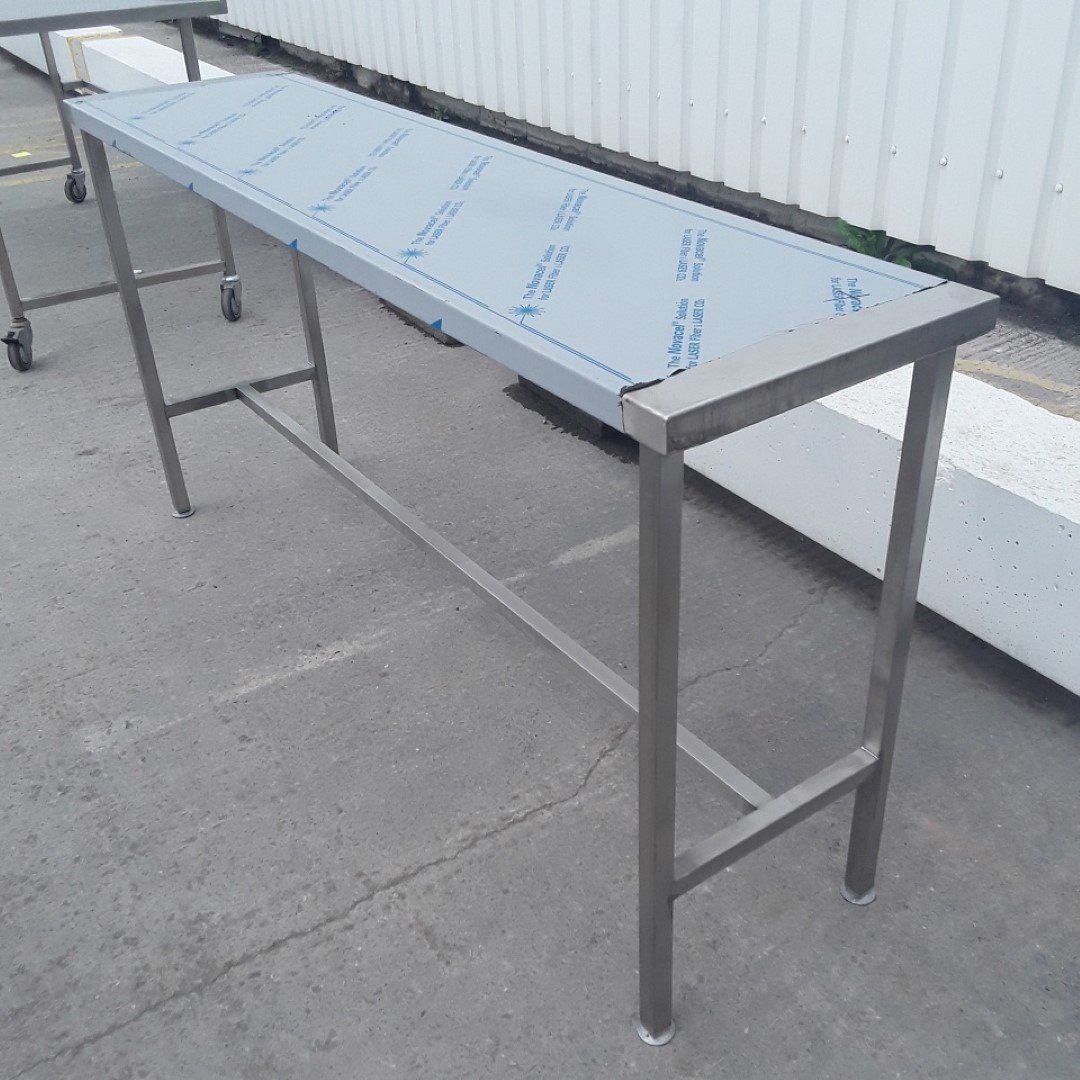 New B Grade   Stainless Steel Table 178cmW x 45cmD x 90cmH