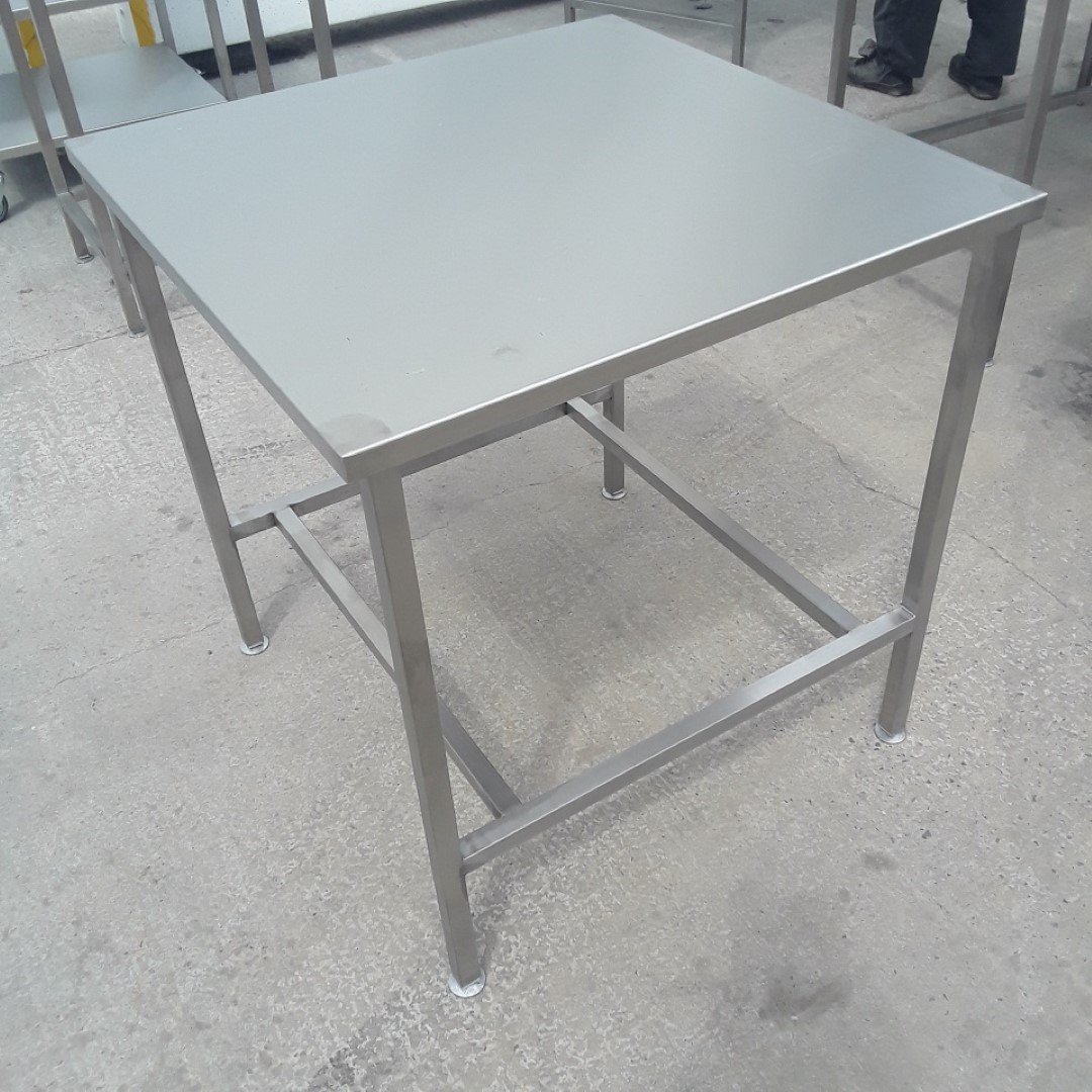 New B Grade   Stainless Steel Table 84cmW x 84cmD x 90cmH