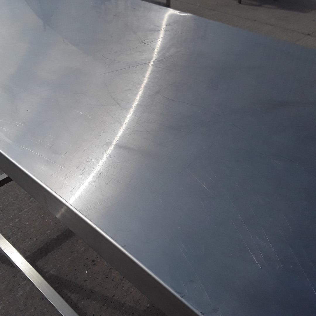 Used   Stainless Steel Table 180cmW x 70cmD x 91cmH