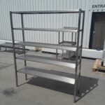 Used   Stainless Steel 5 Tier Rack Shelves For Sale