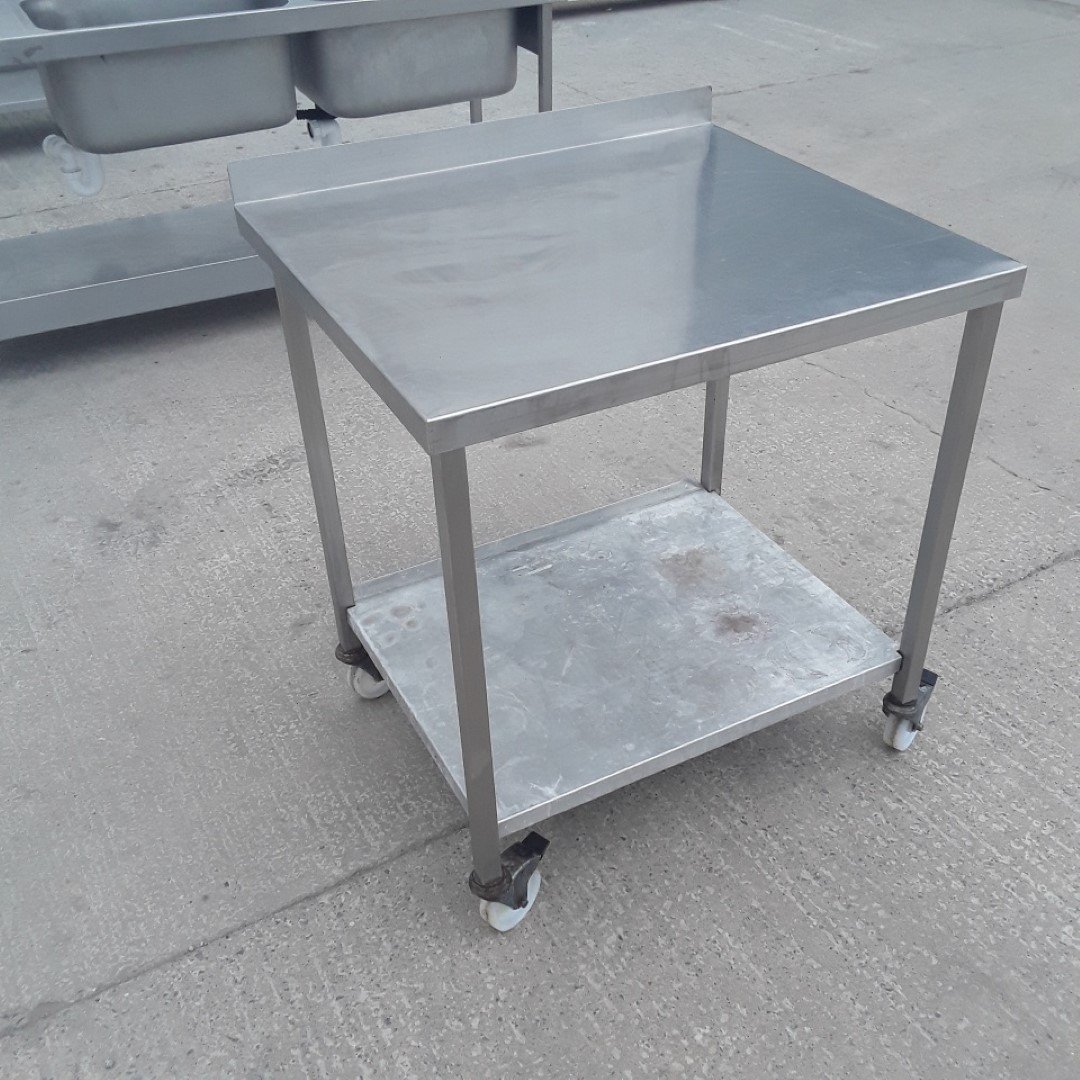 Used   Stainless Steel Table 80cmW x 70cmD x 87cmH