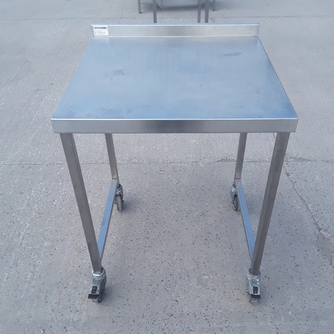 Used   Stainless Steel Table 70cmW x 70cmD x 91cmH