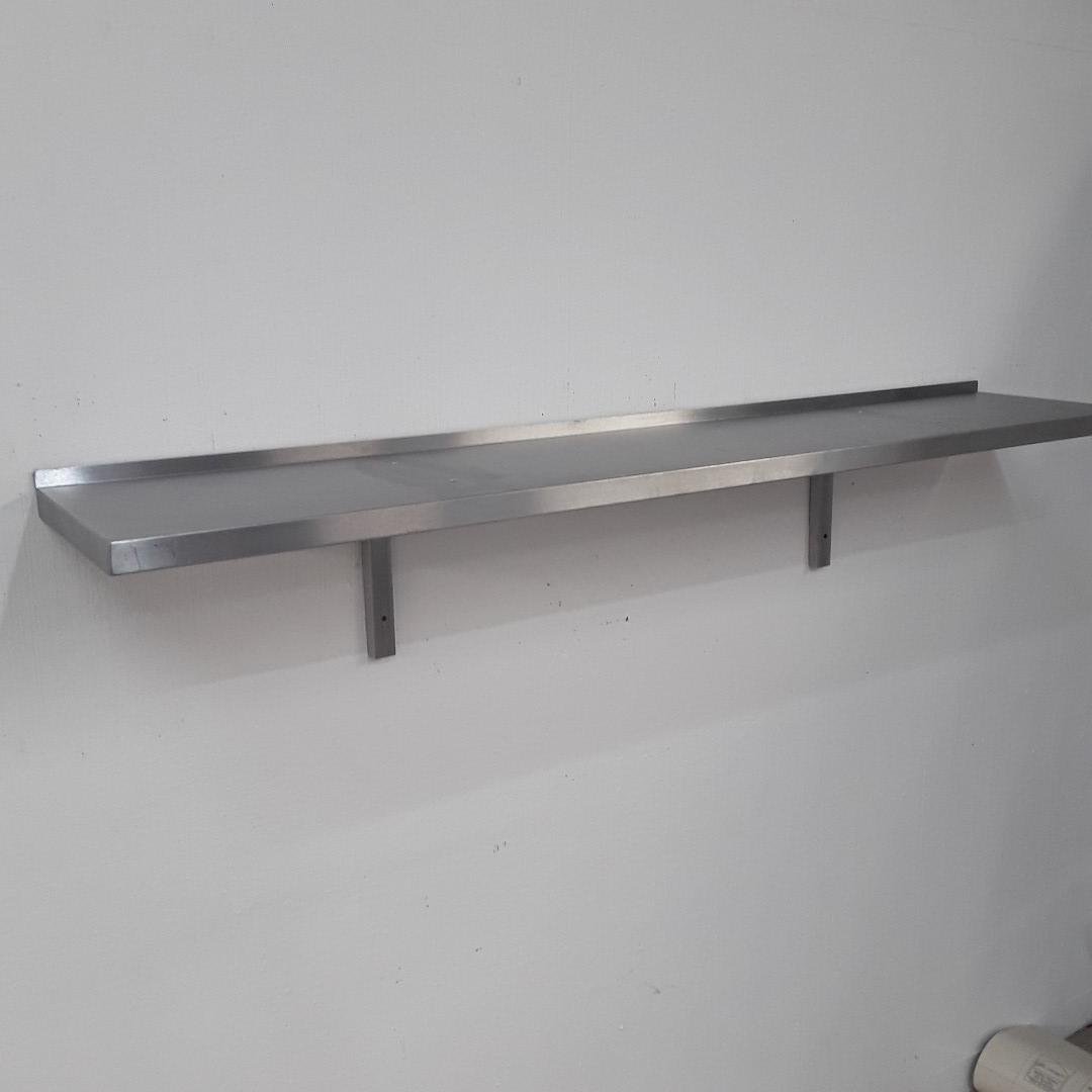 Used   Stainless Steel Wall Shelf 150cmW x 30cmD x 25cmH