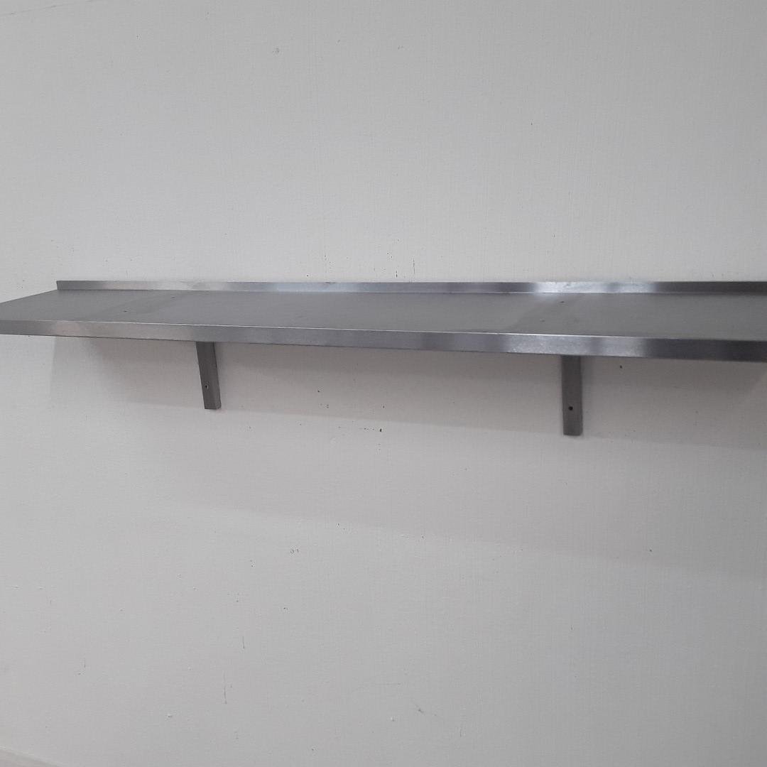 Used   Stainless Steel Wall Shelf 150cmW x 30cmD x 25cmH