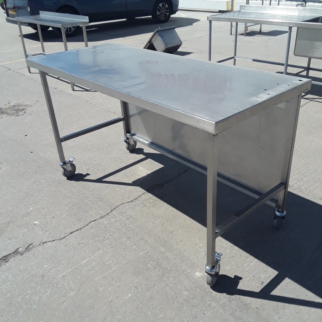 Used   Stainless Steel Table 170cmW x 70cmD x 94cmH