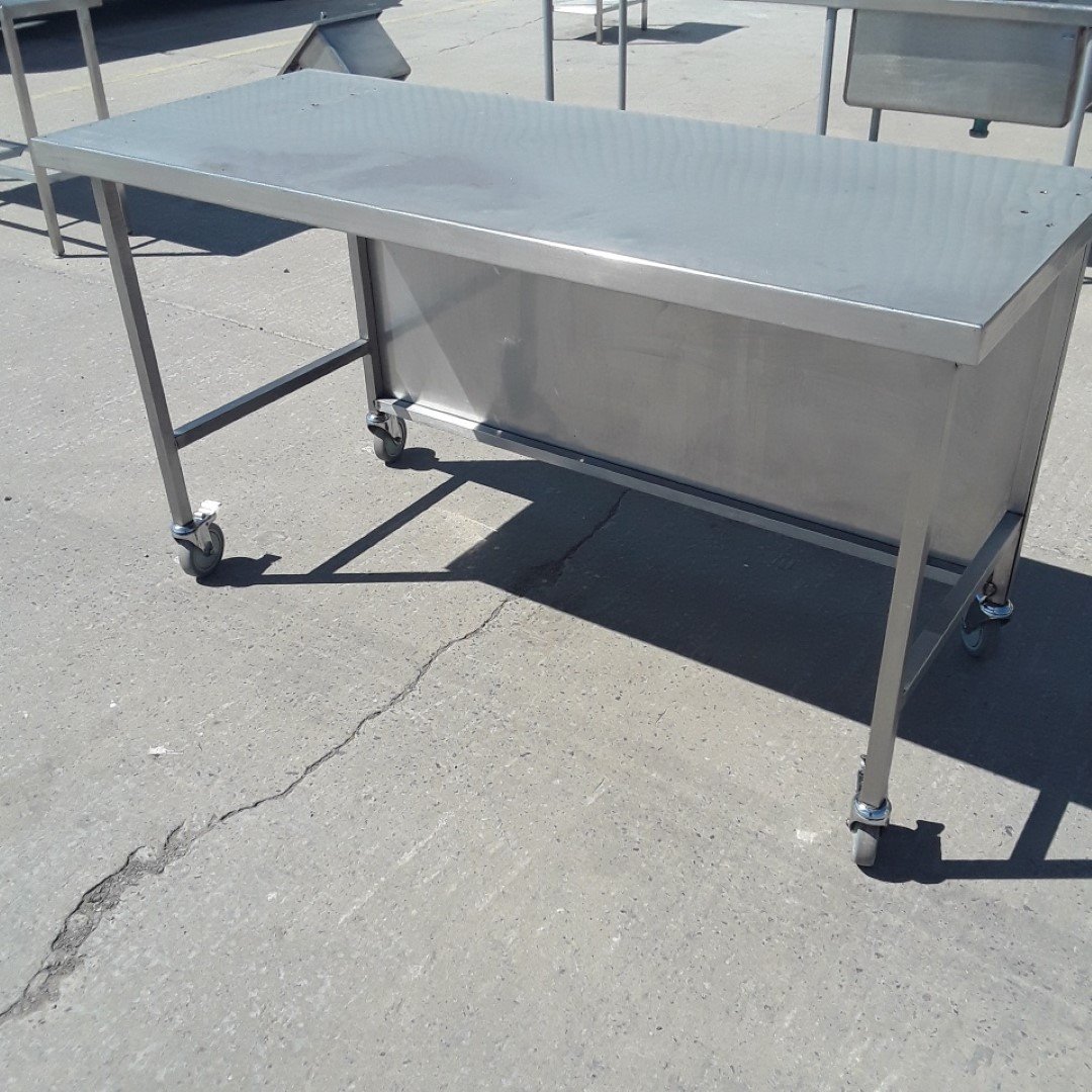 Used   Stainless Steel Table 170cmW x 70cmD x 94cmH