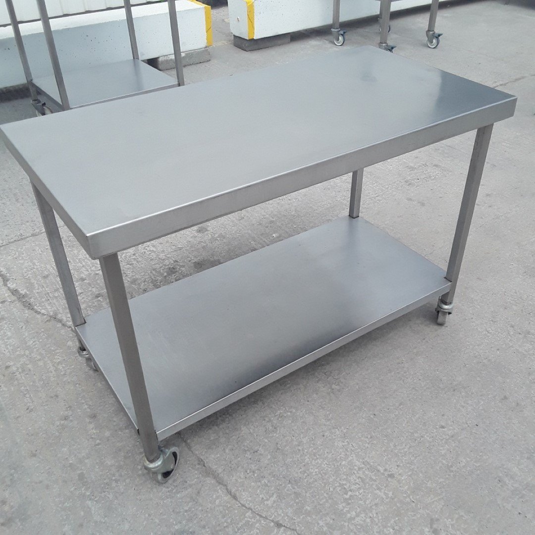 Used   Stainless Steel Table 120cmW x 60cmD x 86cmH
