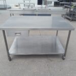 Used   Stainless Steel Island Table For Sale