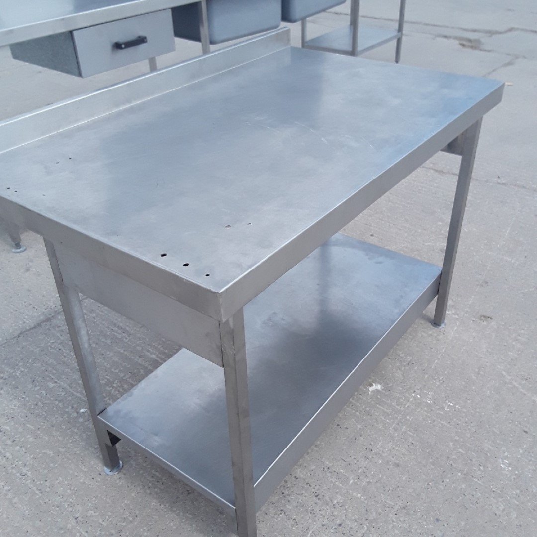 Used   Stainless Steel Table 120cmW x 75cmD x 85cmH