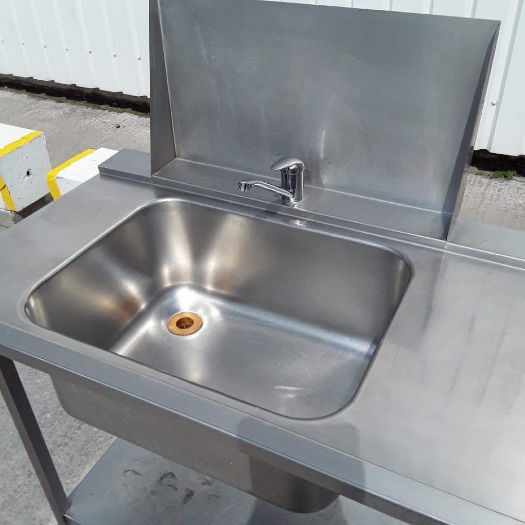Used   Stainless Steel Dishwasher Sink 240cmW x 67cmD x 89cmH