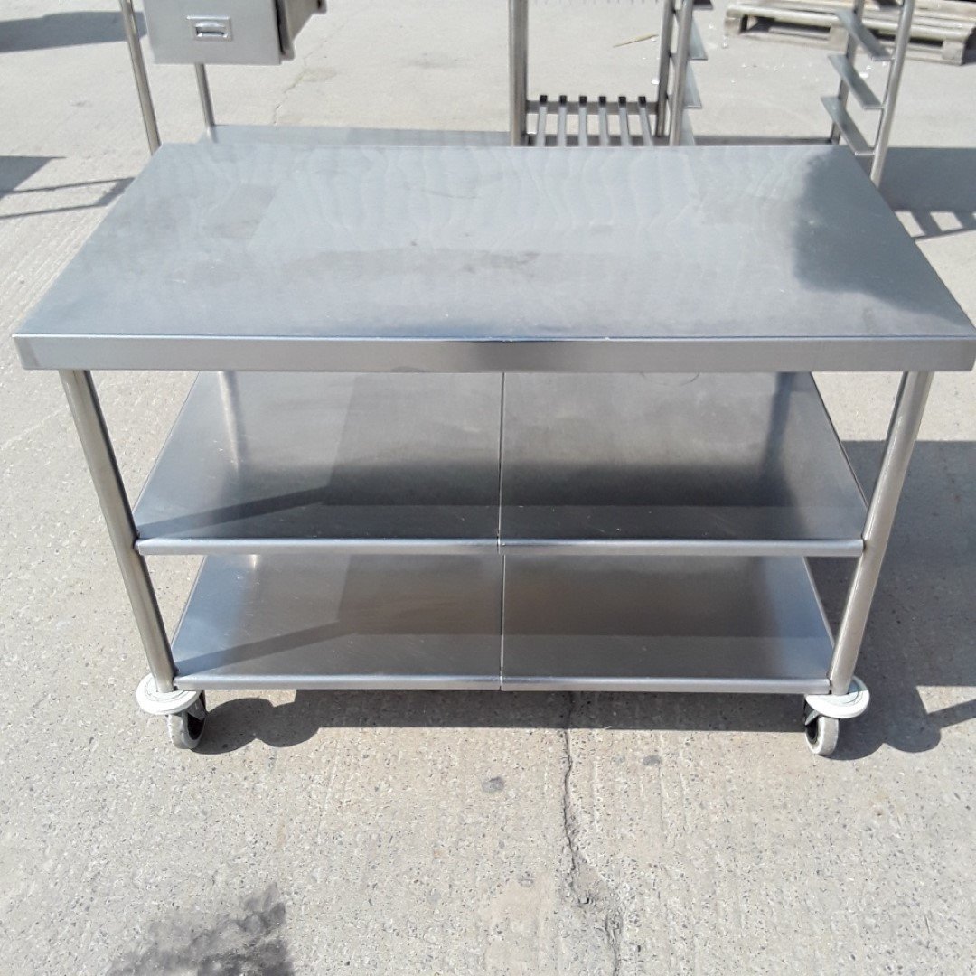 Used   Stainless Steel Table 120cmW x 70cmD x 86cmH