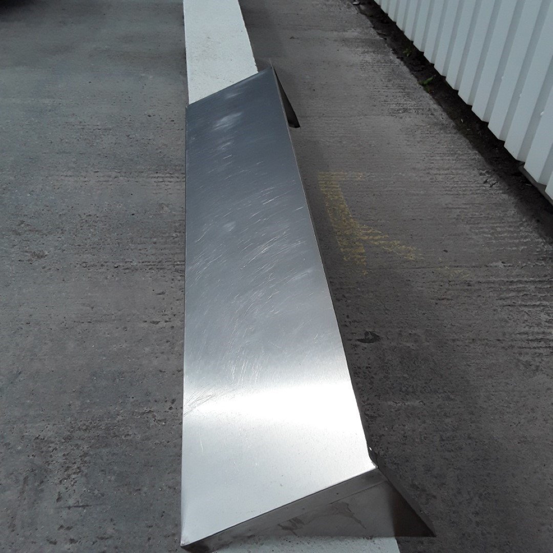Used   Stainless Steel Wall Shelf 165cmW x 35cmD x 26cmH