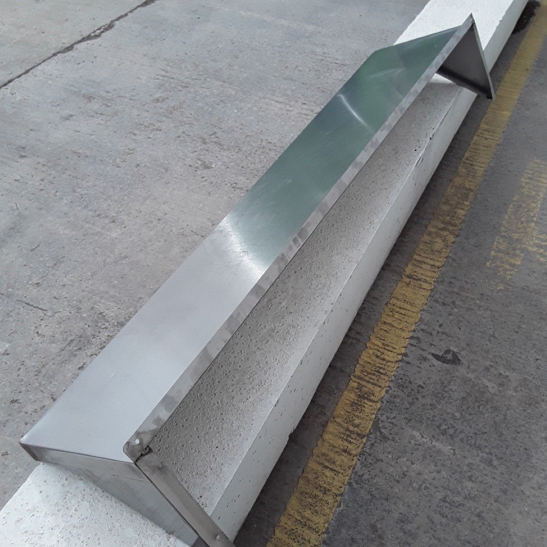 Used   Stainless Steel Wall Shelf 165cmW x 35cmD x 26cmH