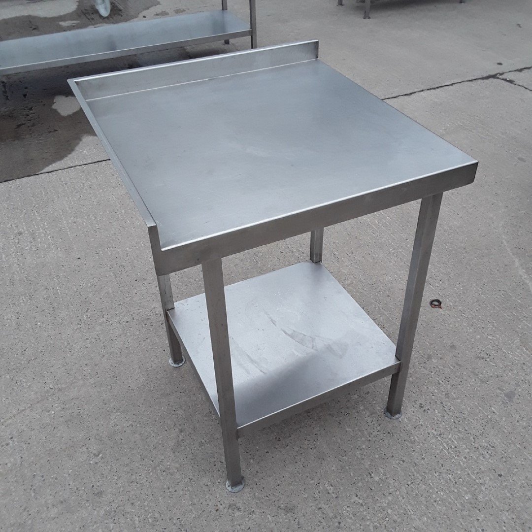 Used   Stainless Steel Table 65cmW x 65cmD x 84cmH