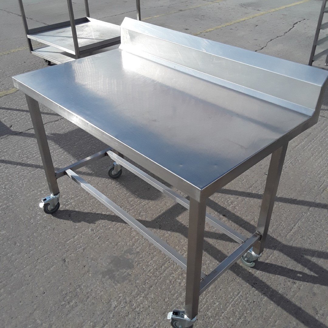 Used   Stainless Steel Table 120cmW x 70cmD x 84cmH