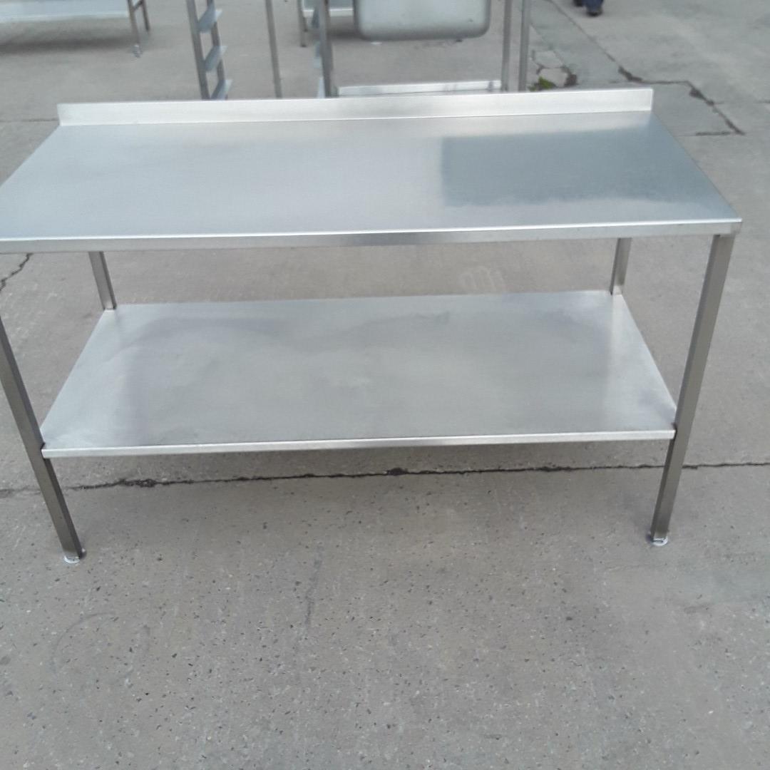 Used   Stainless Steel Table 145cmW x 66cmD x 85cmH