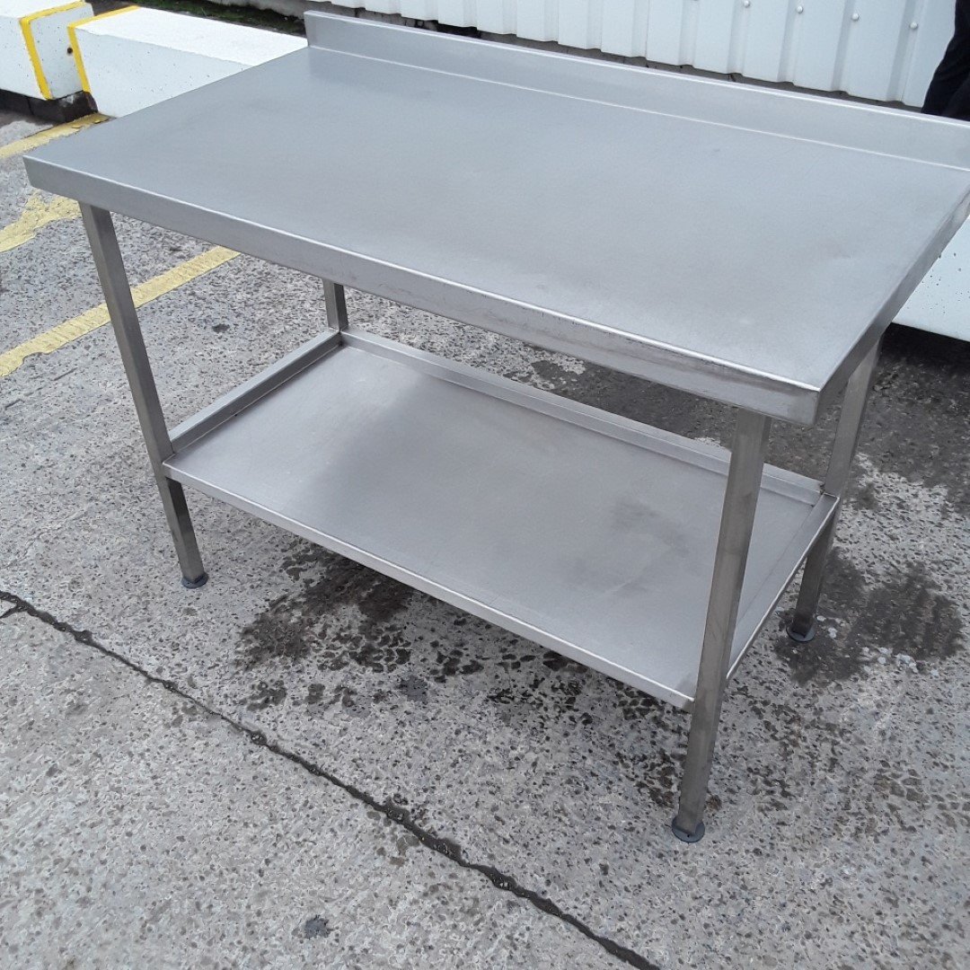 Used   Stainless Steel Table 120cmW x 65cmD x 84cmH