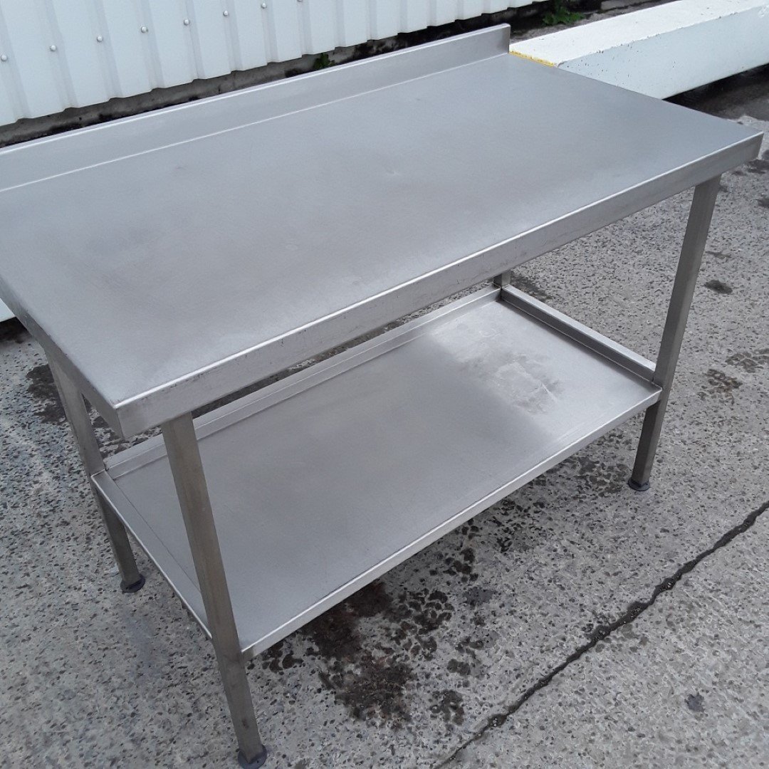 Used   Stainless Steel Table 120cmW x 65cmD x 84cmH